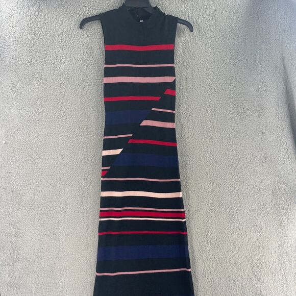 BCBGeneration Womens Sweater Dress Maxi Size M Sleeveless Pencil Colorful - Picture 1 of 13